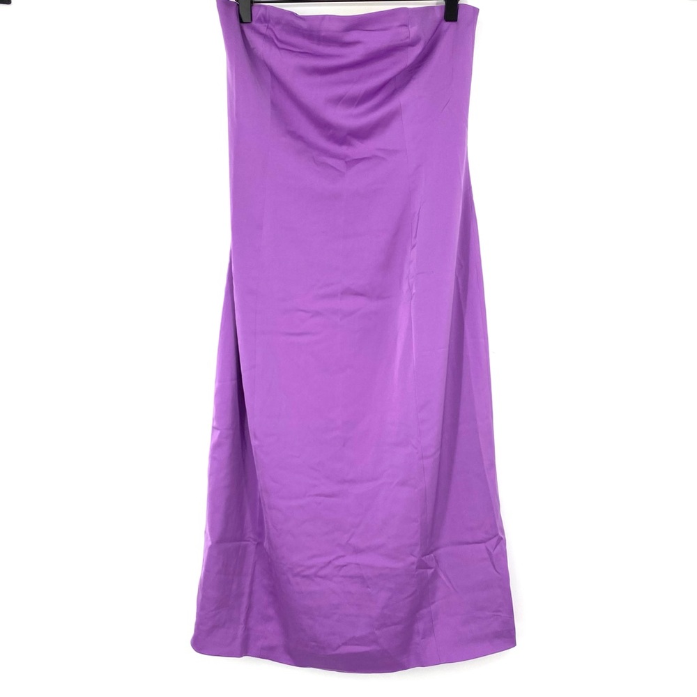 Fashion Nova Sweetie Calls Midi Dress Strapless Purple